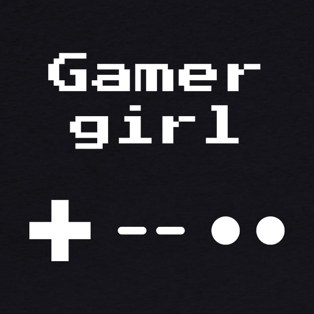 Gamer Girl 8-bit Retro Gaming by Nonstop Shirts